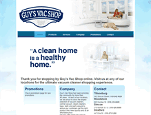 Tablet Screenshot of guysvacshop.com